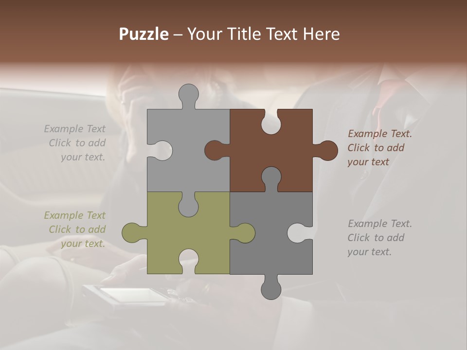 Handheldcomputer Copyspace Holding PowerPoint Template