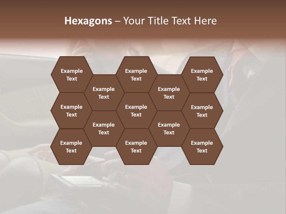 Handheldcomputer Copyspace Holding PowerPoint Template