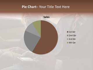 Handheldcomputer Copyspace Holding PowerPoint Template