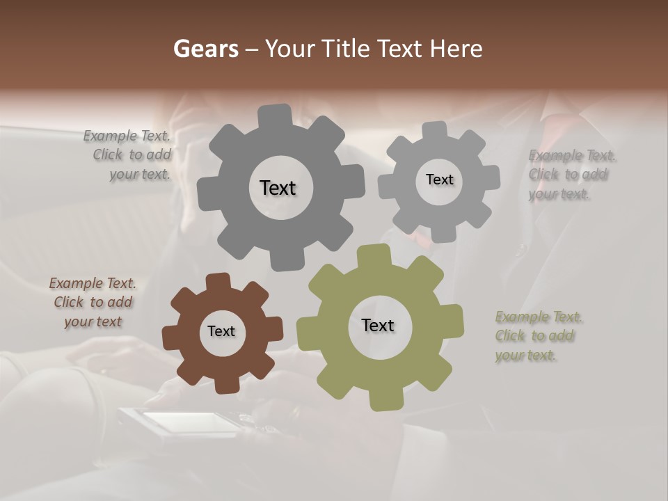 Handheldcomputer Copyspace Holding PowerPoint Template