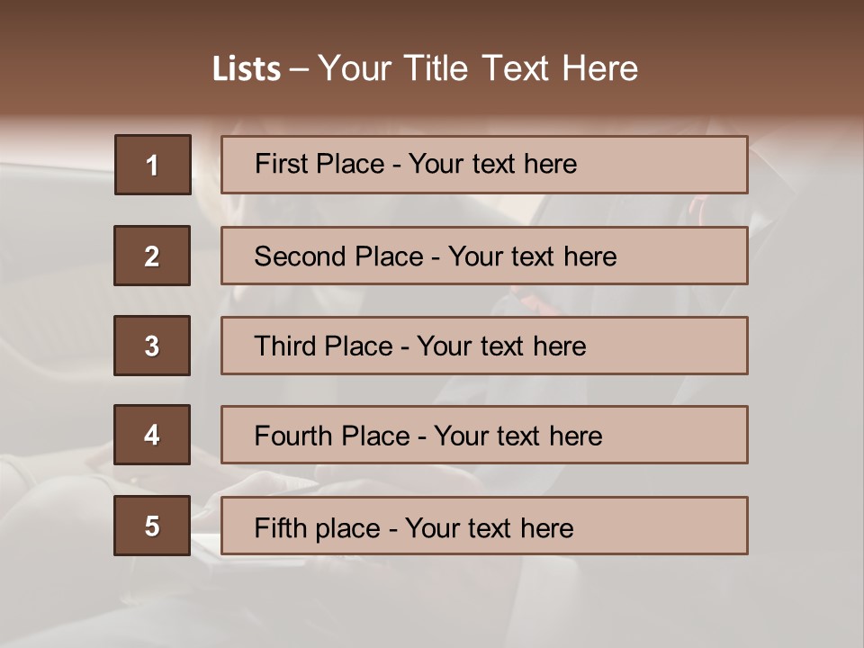Handheldcomputer Copyspace Holding PowerPoint Template