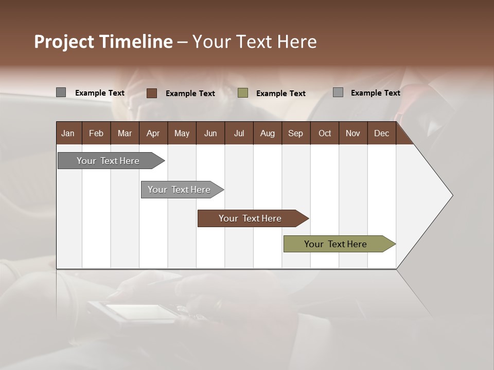 Handheldcomputer Copyspace Holding PowerPoint Template