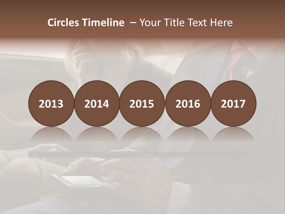 Handheldcomputer Copyspace Holding PowerPoint Template
