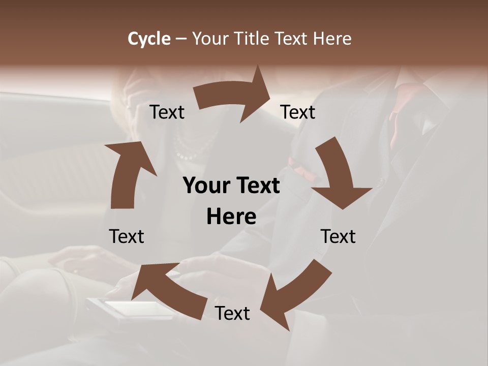 Handheldcomputer Copyspace Holding PowerPoint Template
