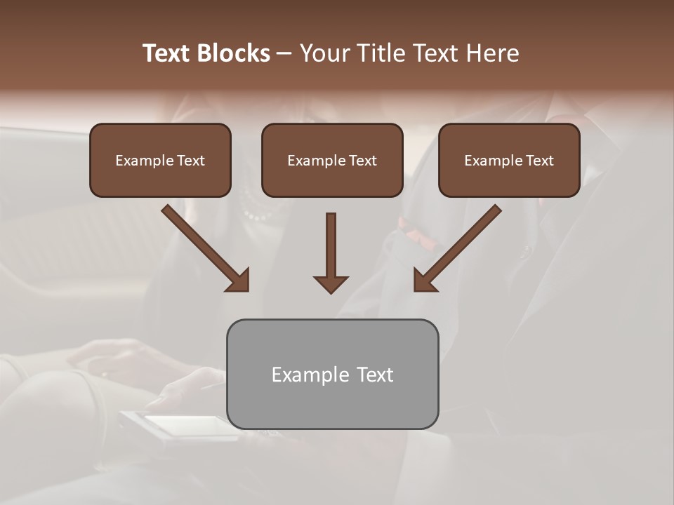 Handheldcomputer Copyspace Holding PowerPoint Template