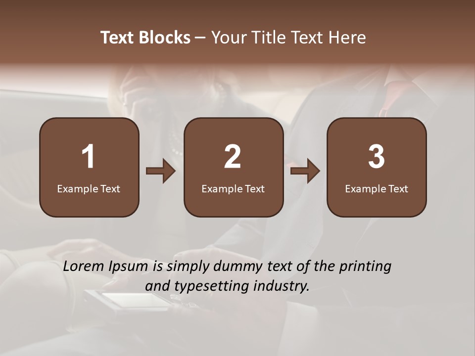 Handheldcomputer Copyspace Holding PowerPoint Template