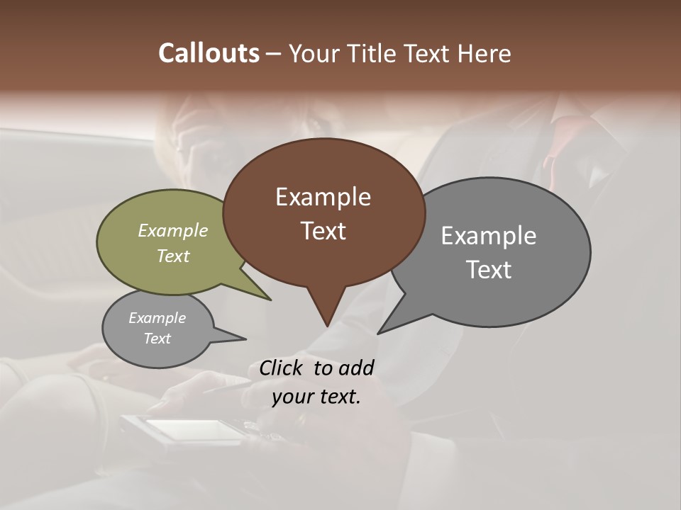 Handheldcomputer Copyspace Holding PowerPoint Template