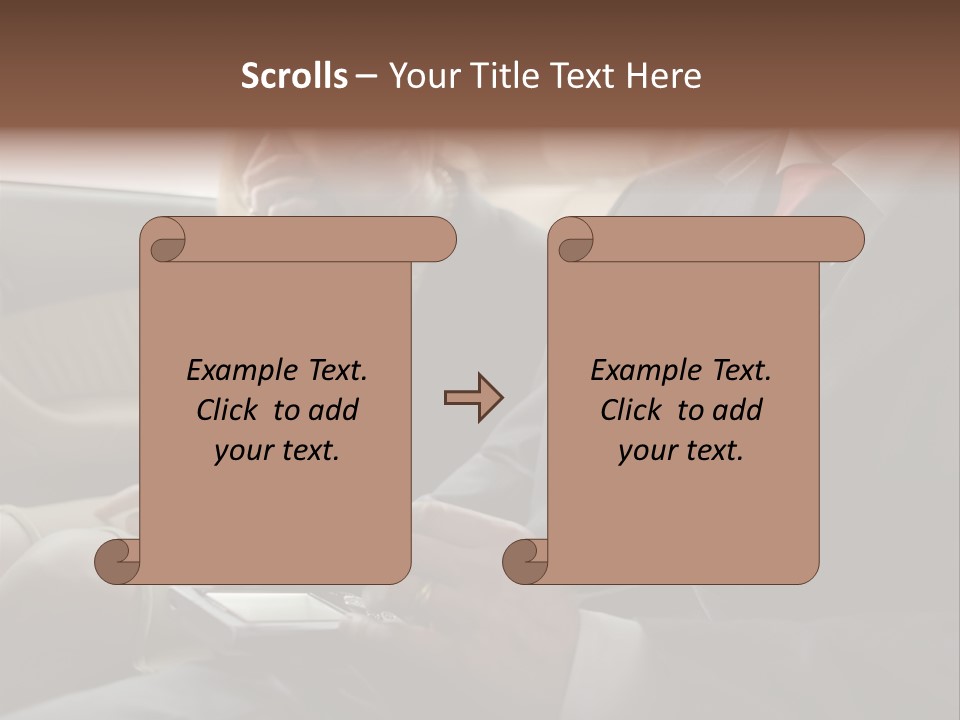 Handheldcomputer Copyspace Holding PowerPoint Template