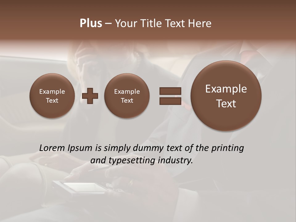 Handheldcomputer Copyspace Holding PowerPoint Template