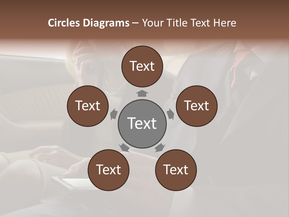 Handheldcomputer Copyspace Holding PowerPoint Template