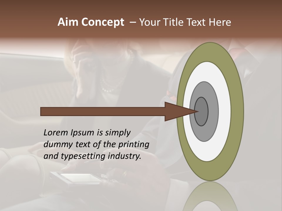 Handheldcomputer Copyspace Holding PowerPoint Template