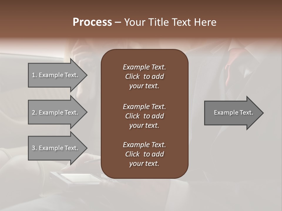 Handheldcomputer Copyspace Holding PowerPoint Template