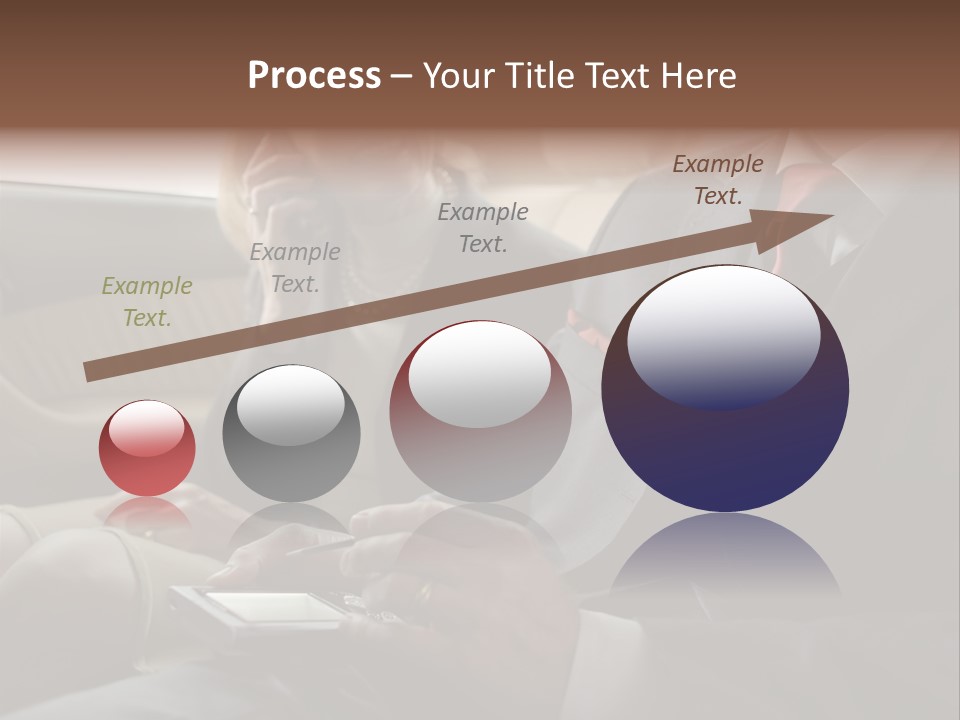 Handheldcomputer Copyspace Holding PowerPoint Template