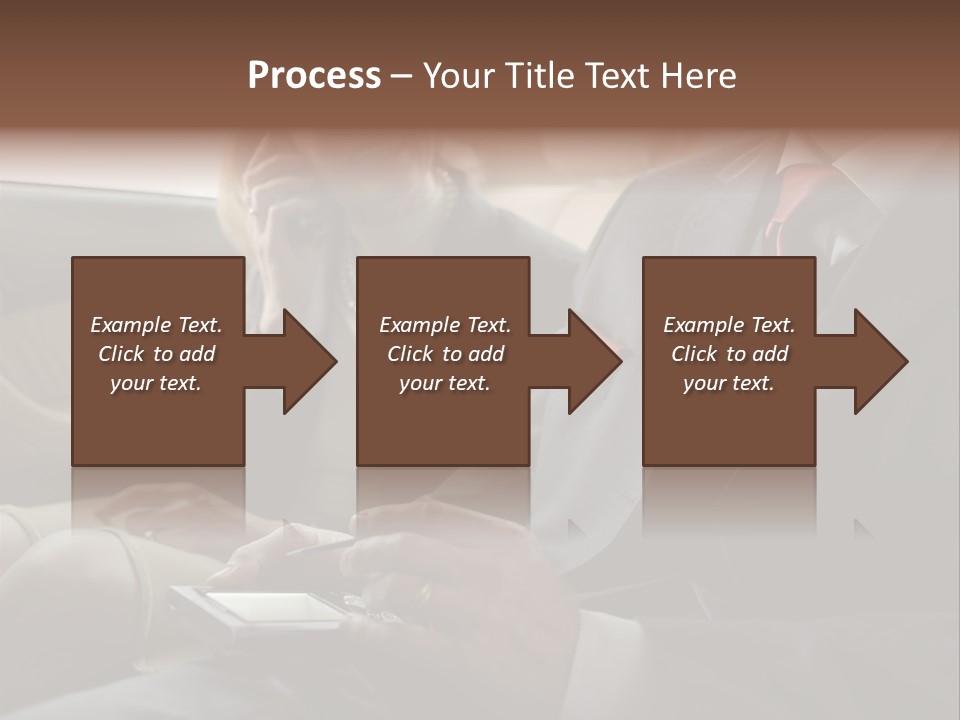 Handheldcomputer Copyspace Holding PowerPoint Template