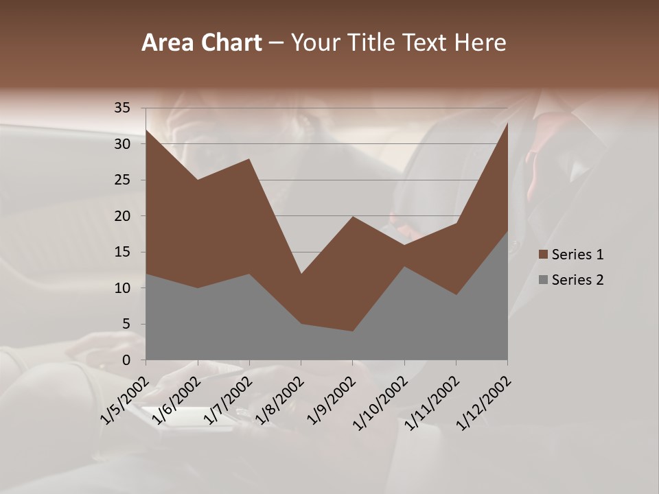 Handheldcomputer Copyspace Holding PowerPoint Template