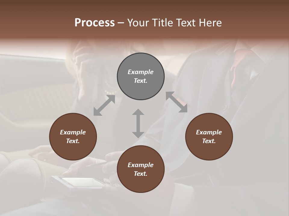 Handheldcomputer Copyspace Holding PowerPoint Template