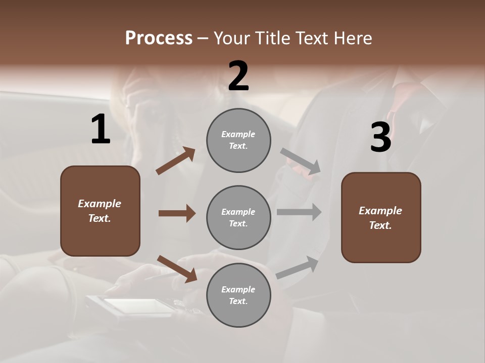 Handheldcomputer Copyspace Holding PowerPoint Template