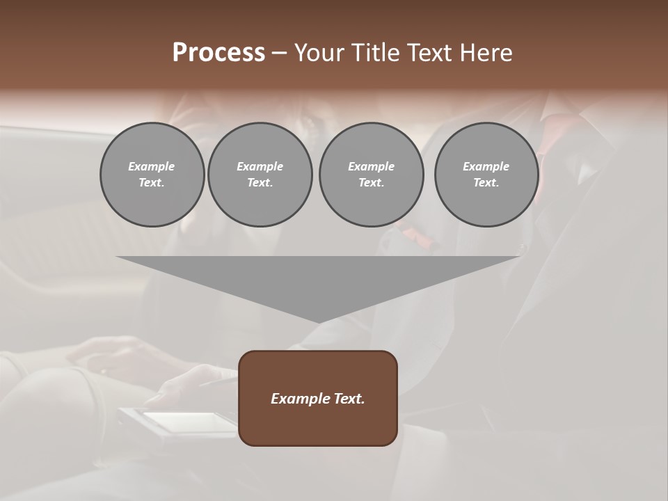 Handheldcomputer Copyspace Holding PowerPoint Template