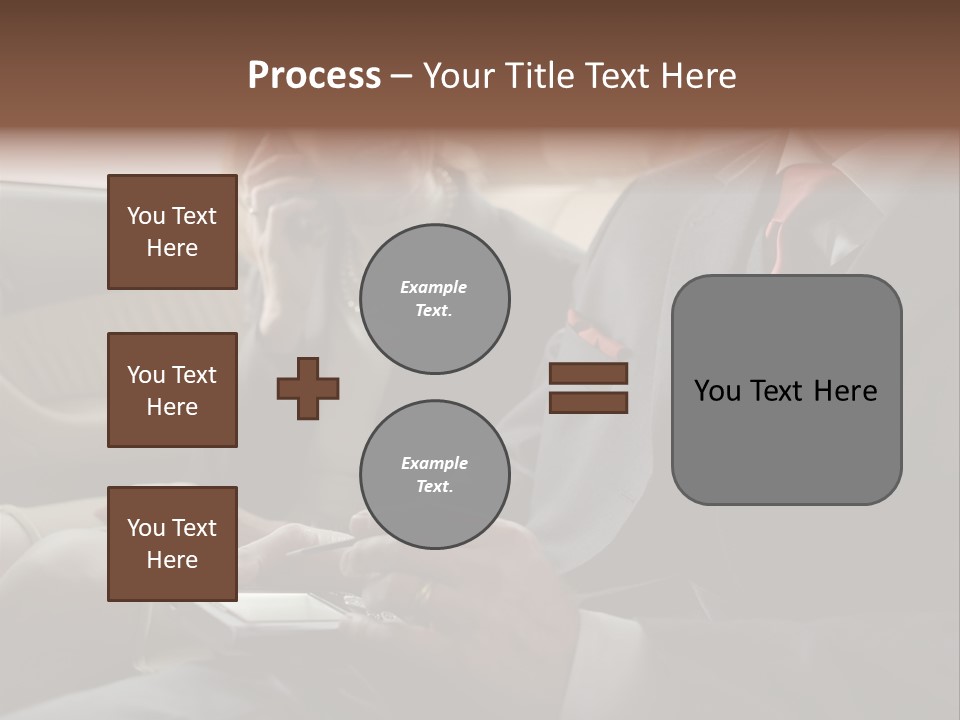 Handheldcomputer Copyspace Holding PowerPoint Template