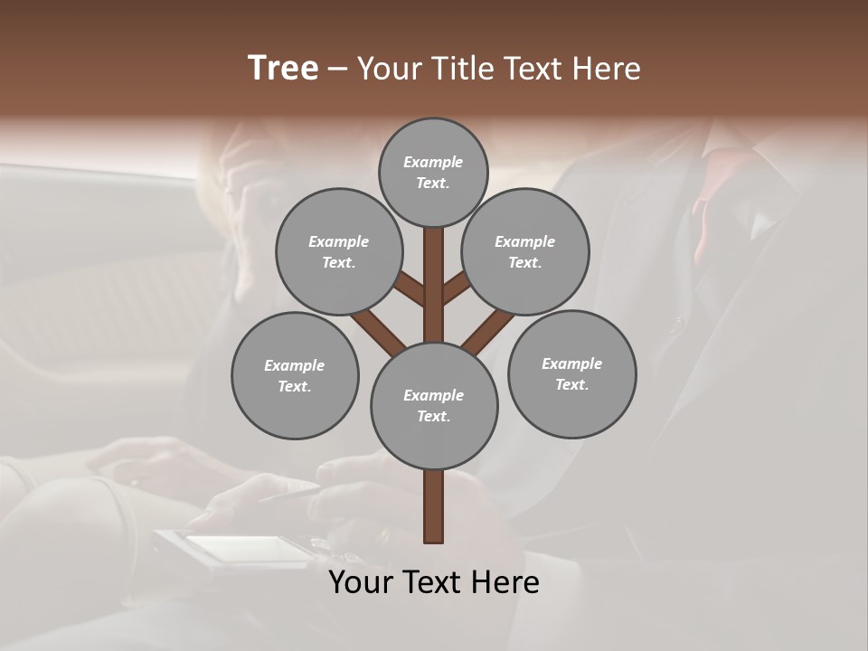 Handheldcomputer Copyspace Holding PowerPoint Template