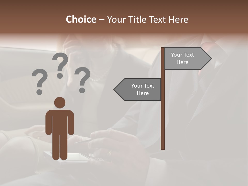 Handheldcomputer Copyspace Holding PowerPoint Template