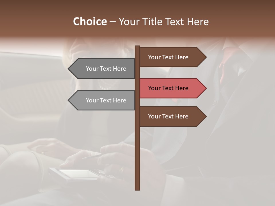Handheldcomputer Copyspace Holding PowerPoint Template