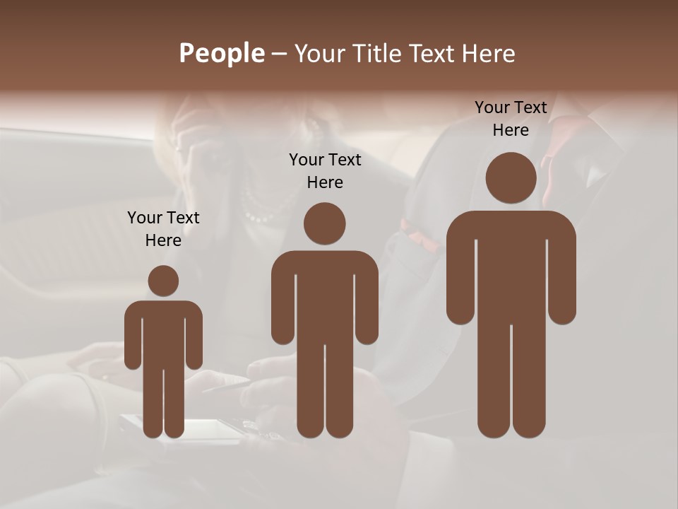 Handheldcomputer Copyspace Holding PowerPoint Template