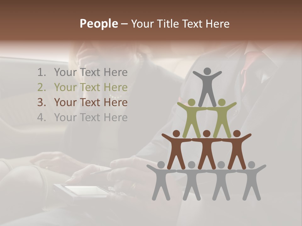 Handheldcomputer Copyspace Holding PowerPoint Template