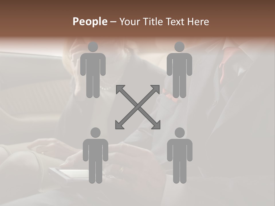 Handheldcomputer Copyspace Holding PowerPoint Template