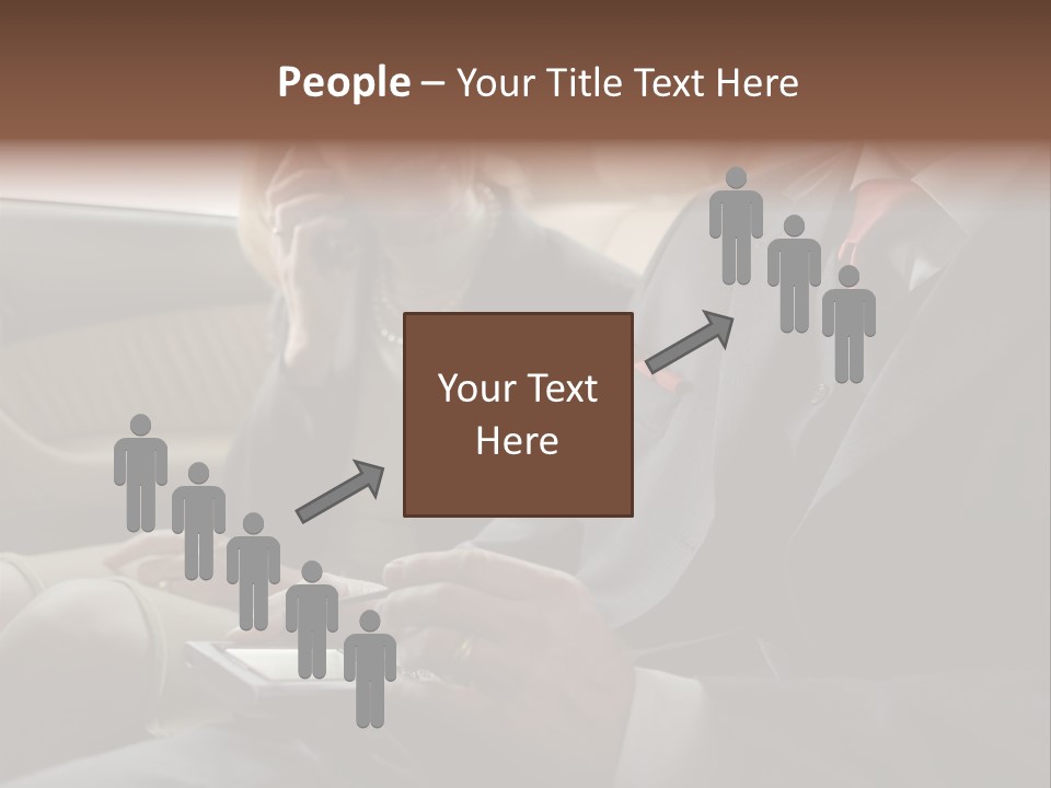 Handheldcomputer Copyspace Holding PowerPoint Template