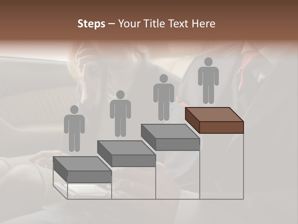 Handheldcomputer Copyspace Holding PowerPoint Template