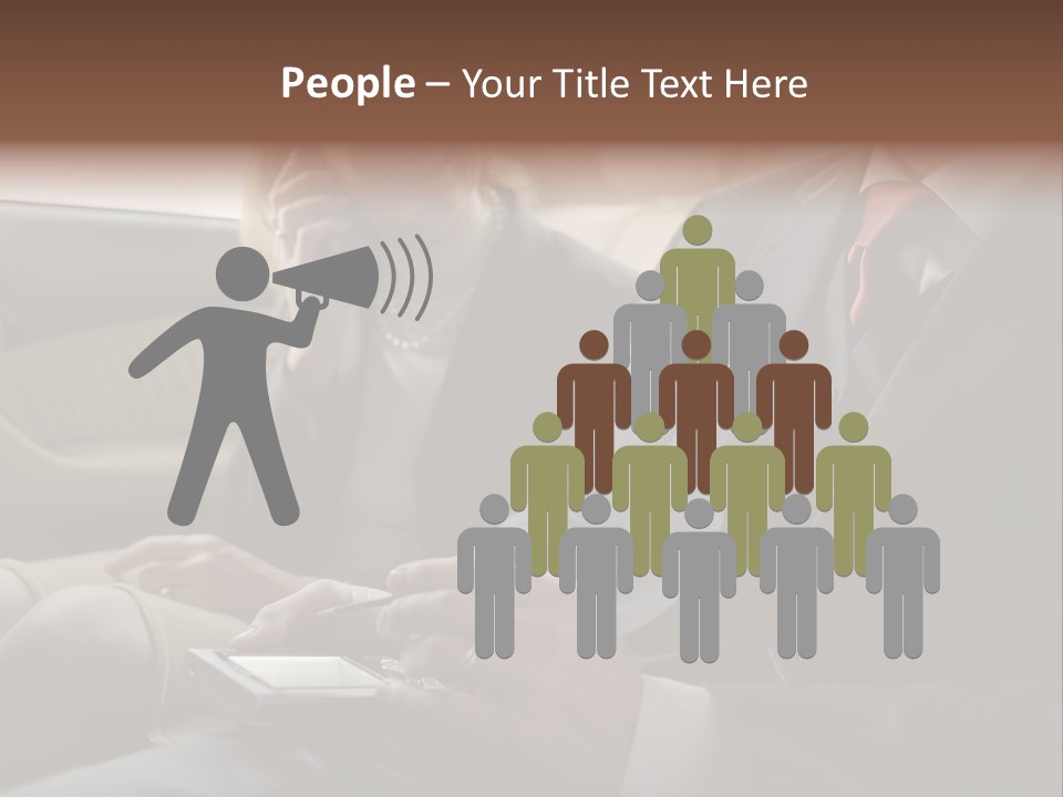 Handheldcomputer Copyspace Holding PowerPoint Template