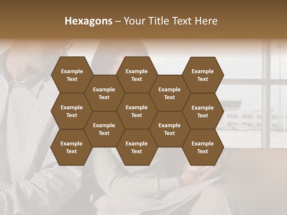 Business Matureman Wallmurals PowerPoint Template