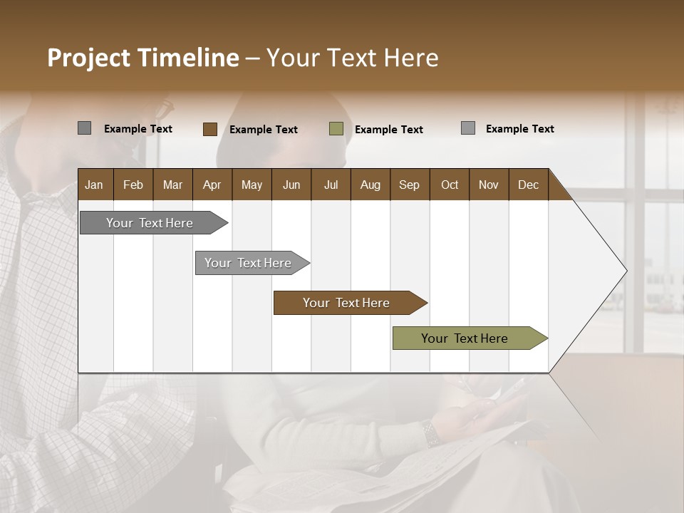 Business Matureman Wallmurals PowerPoint Template