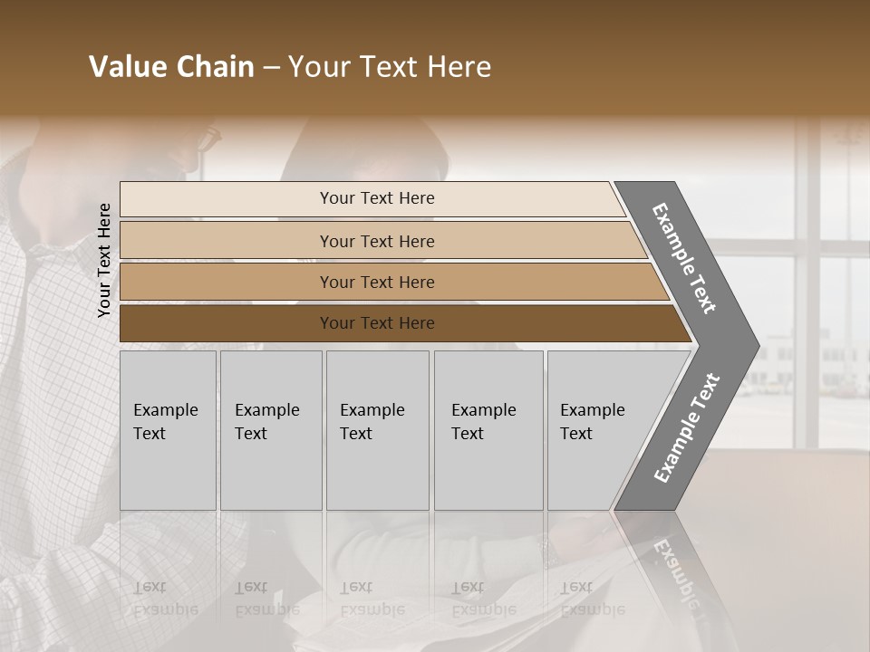 Business Matureman Wallmurals PowerPoint Template