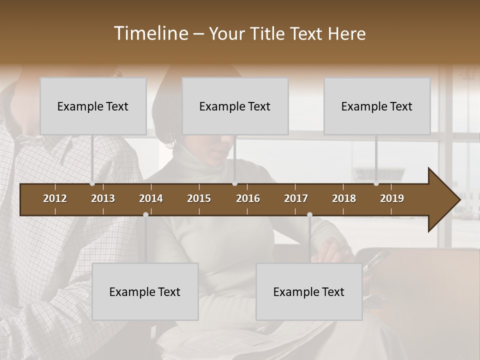 Business Matureman Wallmurals PowerPoint Template