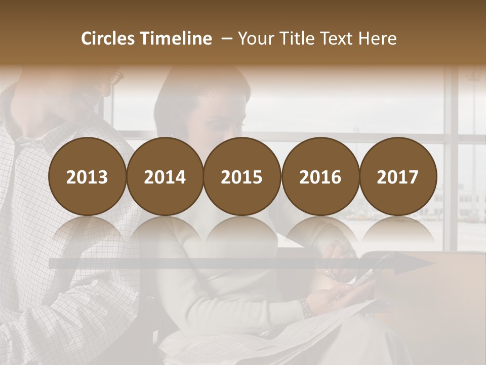 Business Matureman Wallmurals PowerPoint Template