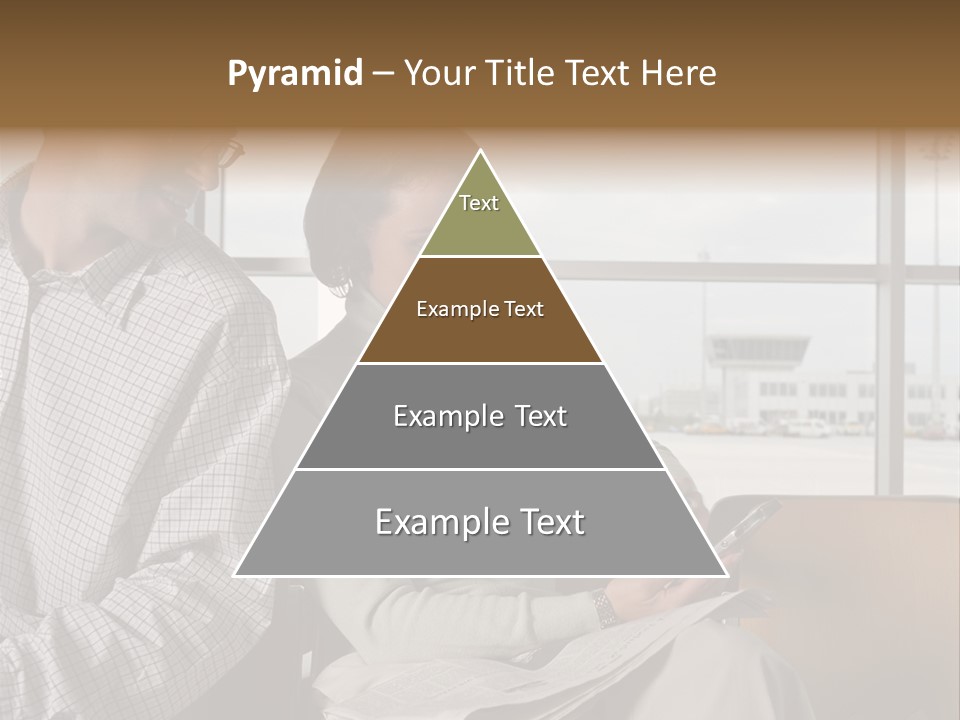 Business Matureman Wallmurals PowerPoint Template