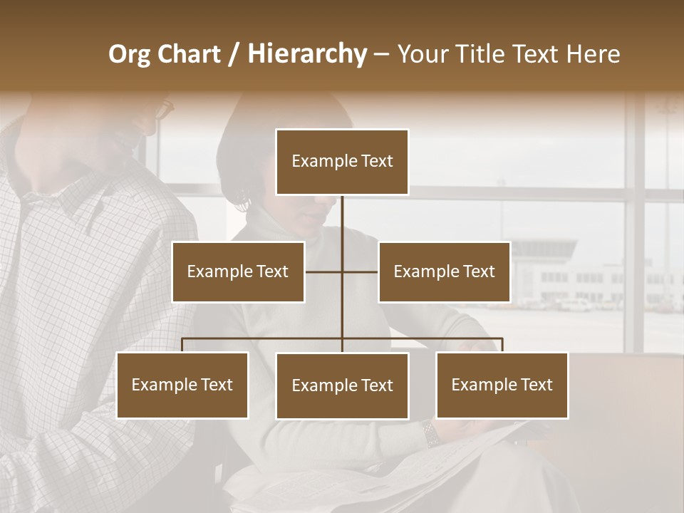 Business Matureman Wallmurals PowerPoint Template