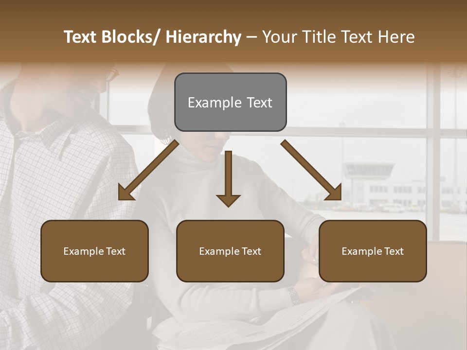 Business Matureman Wallmurals PowerPoint Template
