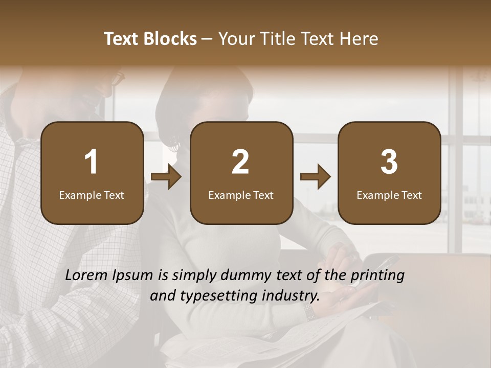 Business Matureman Wallmurals PowerPoint Template