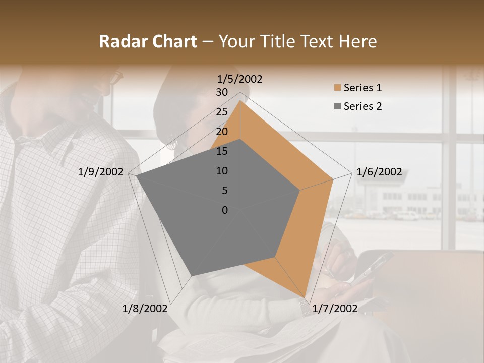 Business Matureman Wallmurals PowerPoint Template