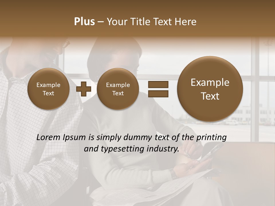 Business Matureman Wallmurals PowerPoint Template