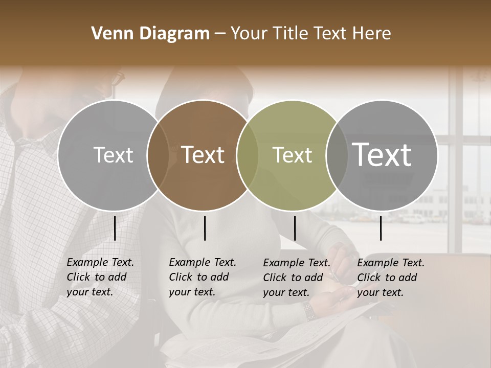 Business Matureman Wallmurals PowerPoint Template