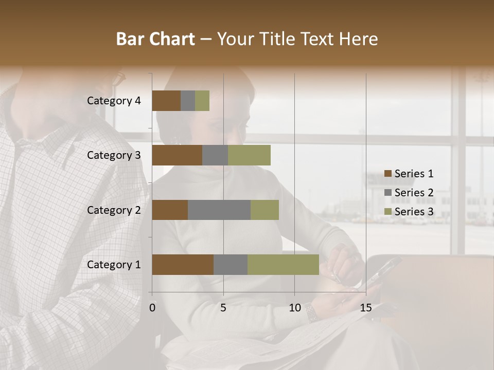 Business Matureman Wallmurals PowerPoint Template