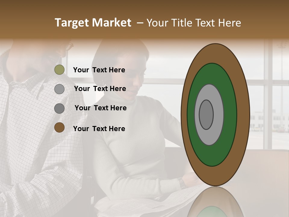 Business Matureman Wallmurals PowerPoint Template