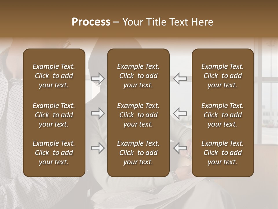 Business Matureman Wallmurals PowerPoint Template