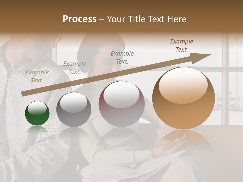 Business Matureman Wallmurals PowerPoint Template