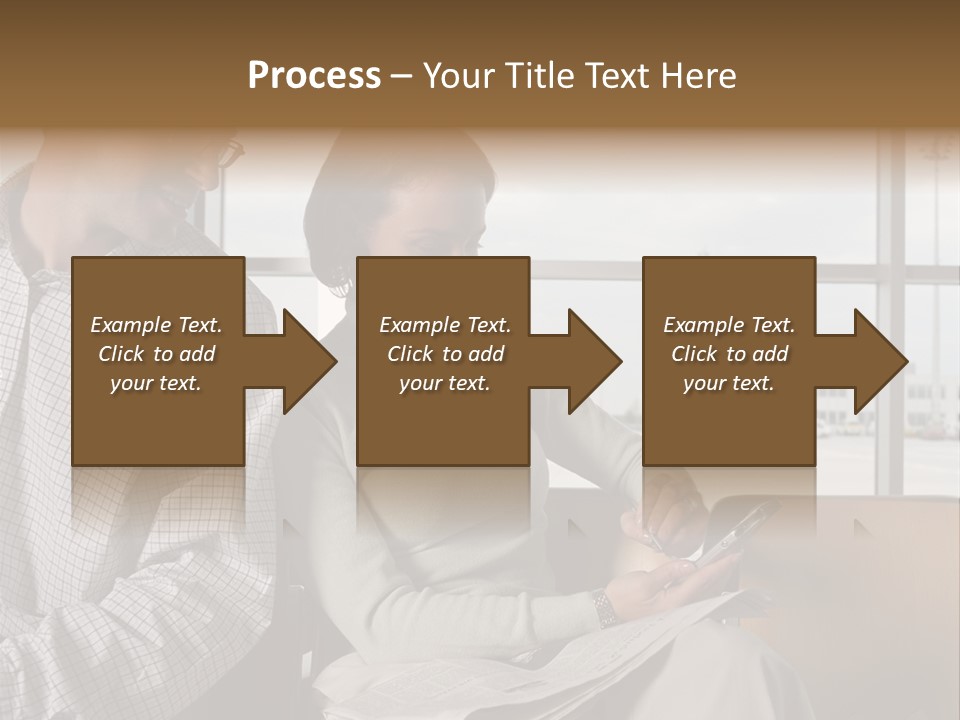 Business Matureman Wallmurals PowerPoint Template