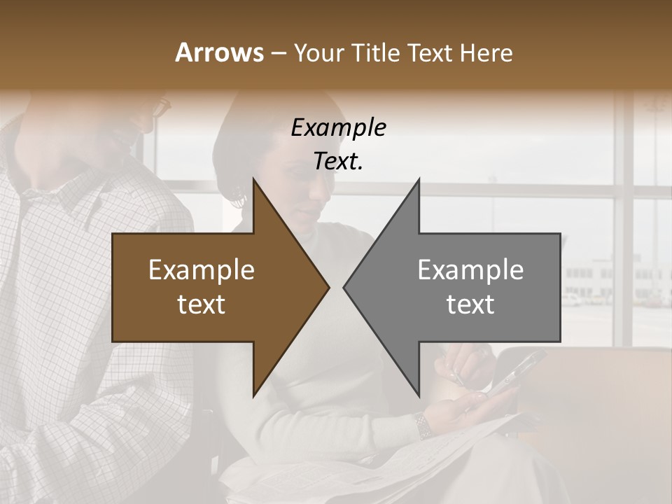 Business Matureman Wallmurals PowerPoint Template